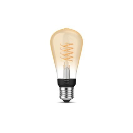 LED Reguliuojama lemputė Philips Hue WHITE FILAMENT ST64 E27/7W/230V 2100K