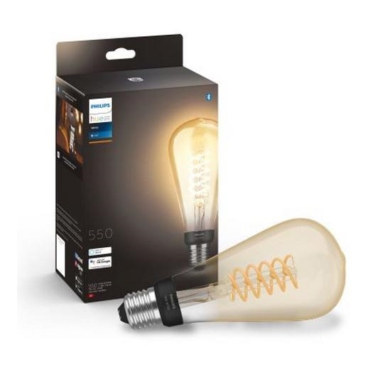 LED Reguliuojama lemputė Philips Hue WHITE FILAMENT ST72 E27/7W/230V 2100K