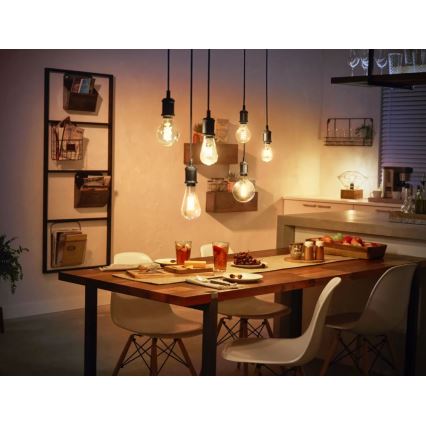 LED Reguliuojama lemputė Philips Hue WHITE FILAMENT ST72 E27/7W/230V 2100K