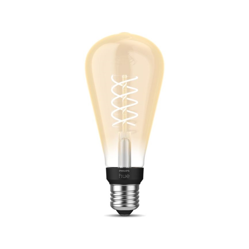 LED Reguliuojama lemputė Philips Hue WHITE FILAMENT ST72 E27/7W/230V 2100K