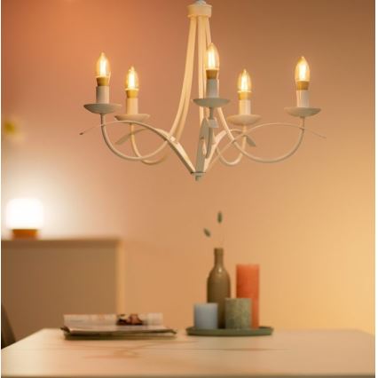 LED Reguliuojama lemputė  VINTAGE FILAMENT C35 E14/4,9W/230V 2000-5000K CRI 90 Wi-Fi - WiZ