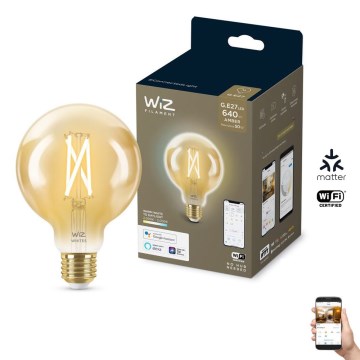 LED Reguliuojama lemputė VINTAGE FILAMENT G95 E27/6,7W/230V 2000-5000K CRI 90 Wi-Fi - WiZ