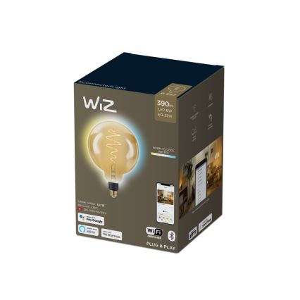 LED Reguliuojama lemputė VINTAGE FILAMENT G200 E27/6W/230V 2000-5000K CRI 90 Wi-Fi - WiZ