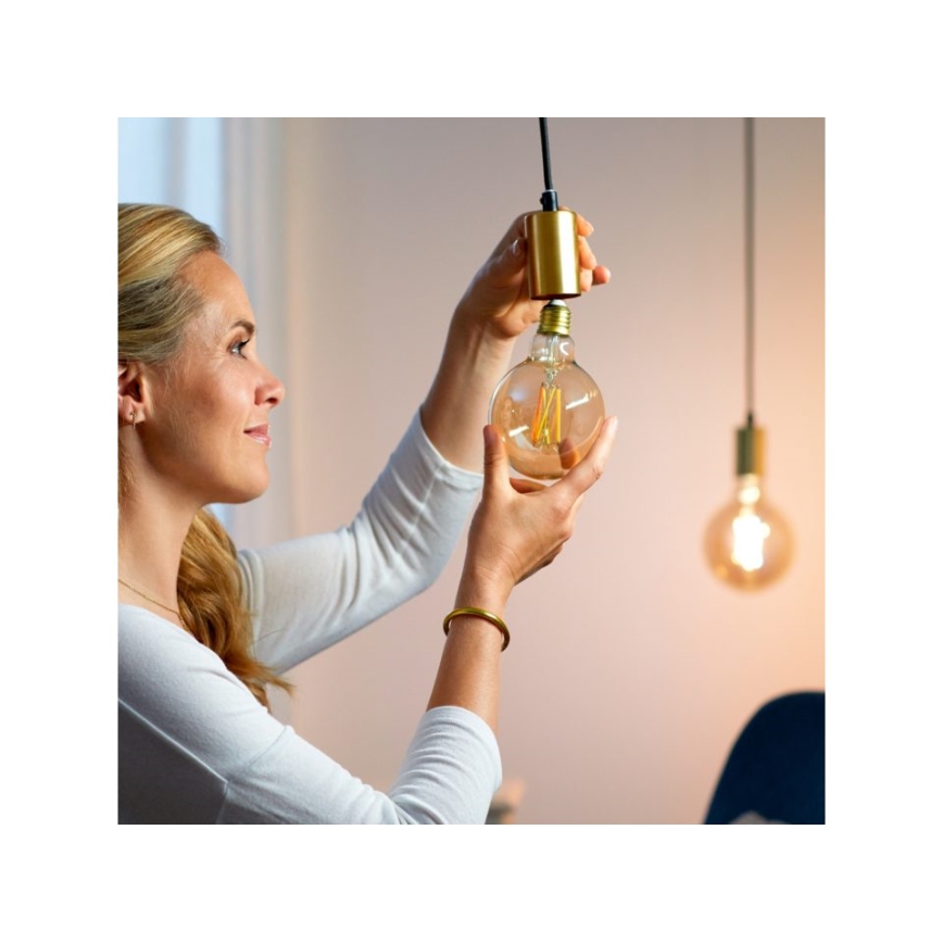 LED Reguliuojama lemputė VINTAGE FILAMENT G95 E27/6,7W/230V 2000-5000K CRI 90 Wi-Fi - WiZ