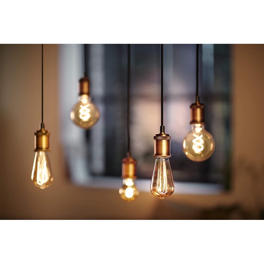 LED Reguliuojama lemputė VINTAGE Philips G93 E27/4W/230V 1800K