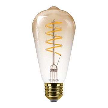 LED Reguliuojama lemputė VINTAGE Philips ST64 E27/4,5W/230V 1800K