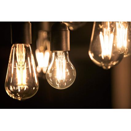 LED Reguliuojama lemputė VINTAGE Philips ST64 E27/4,5W/230V 1800K