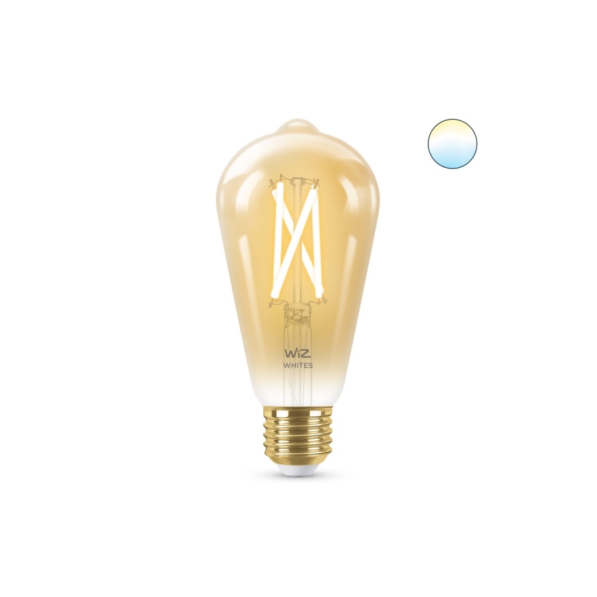 LED Reguliuojama lemputė VINTAGE FILAMENT ST64 E27/7W/230V 2000-5000K CRI 90 Wi-Fi - WiZ