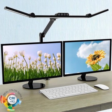 LED reguliuojama liečiama lanksčioji stalinė lempa LED/24W/230V 3000-6500K CRI 92 juoda