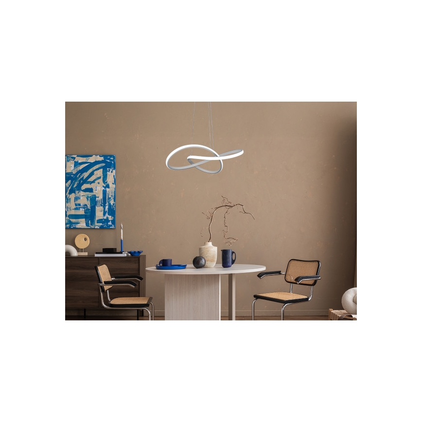 Reguliuojamas LED pakabinamas šviestuvas ant laido LED/65W/230V 3000-6500K, skersmuo 49 cm + nuotolinis valdymas