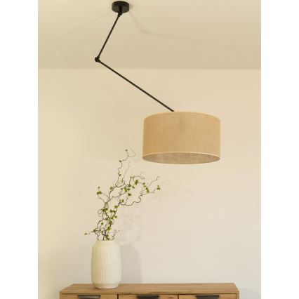 LED reguliuojama liustra ant strypo GORTA 1xE27/60W/230V džutas