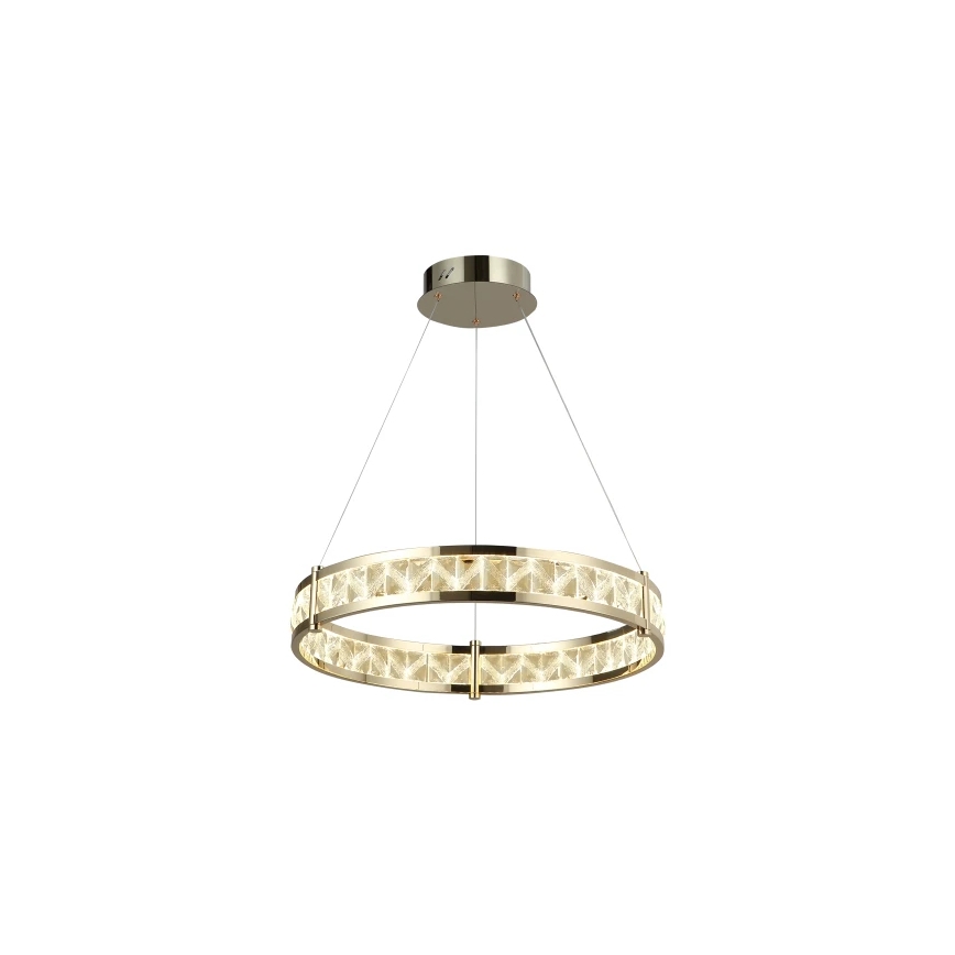 Dimeriuojama LED krištolinė liustra ant laido ENRIQUE LED/55W//230V 3000-6000K skersmuo 80 cm + nuotolinio valdymo pultas