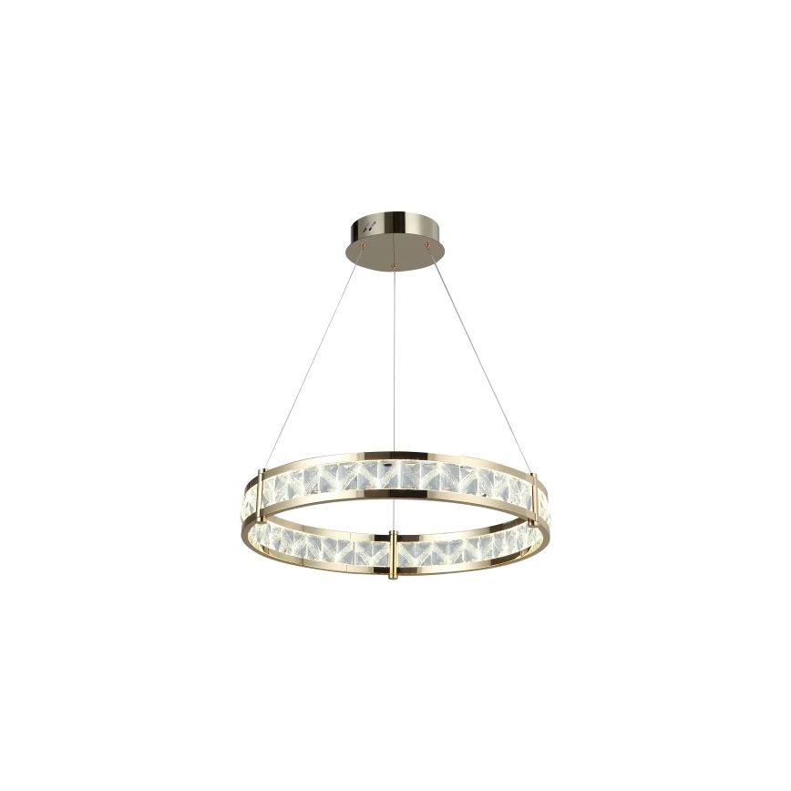 Dimeriuojama LED krištolinė liustra ant laido ENRIQUE LED/55W//230V 3000-6000K skersmuo 80 cm + nuotolinio valdymo pultas