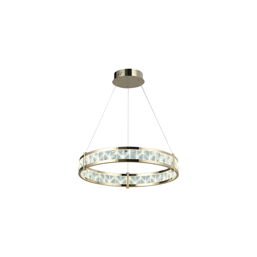 Dimeriuojama LED krištolinė liustra ant laido ENRIQUE LED/55W//230V 3000-6000K skersmuo 80 cm + nuotolinio valdymo pultas