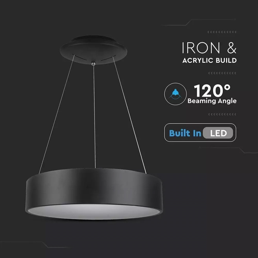 LED reguliuojama pakabinama liustra ant laido LED/30W/230V