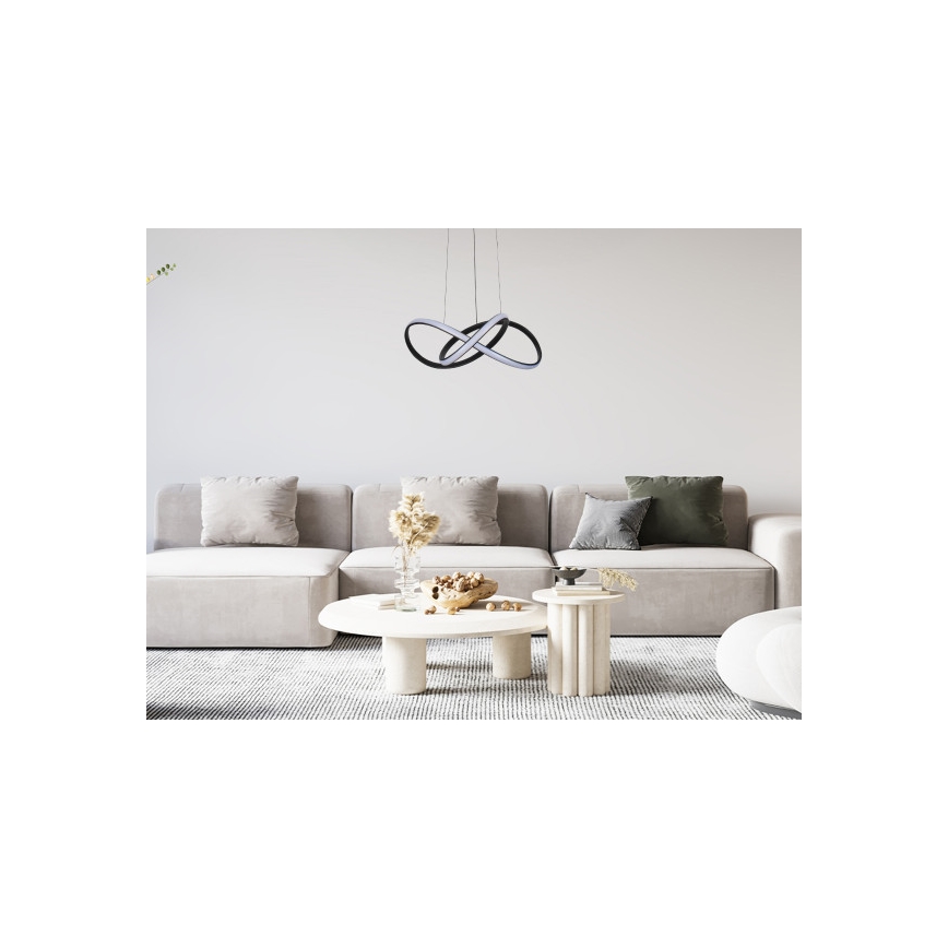 LED dimeriuojama liustra ant laido LED/65W/230V 3000-6500K skersmuo 49 cm + nuotolinis valdymas