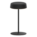 LED reguliuojama saulės įkraunama stalinė lempa VIVIEN LED/3W/5V 2700K 1600 mAh IP54 juoda