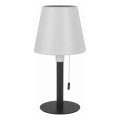 LED Reguliuojama saulės lempa LED/2W/5V USB 1200 mAh IP44 balta/juoda