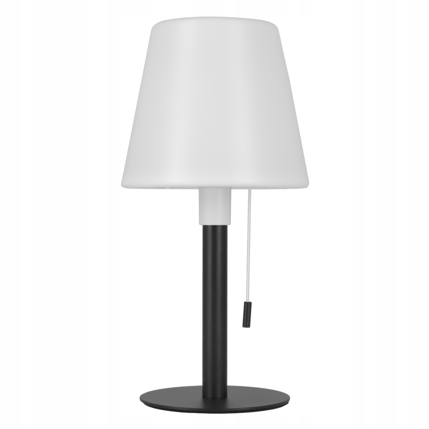 LED Reguliuojama saulės lempa LED/2W/5V USB 1200 mAh IP44 balta/juoda