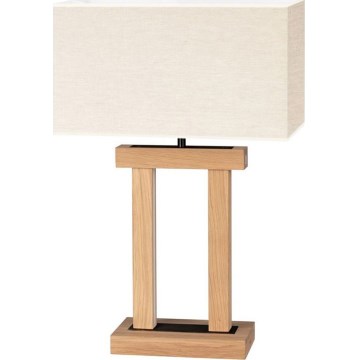 LED Reguliuojama stalinė lempa HAKON 1xE27/40W + 2xLED/7,5W/230V 55 cm ąžuolas