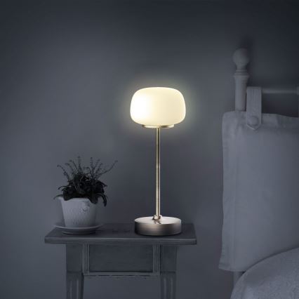 LED reguliuojama jutiklinė stalinė lempa RIMINI LED/2W/5V USB 2000 mAh auksinė/balta