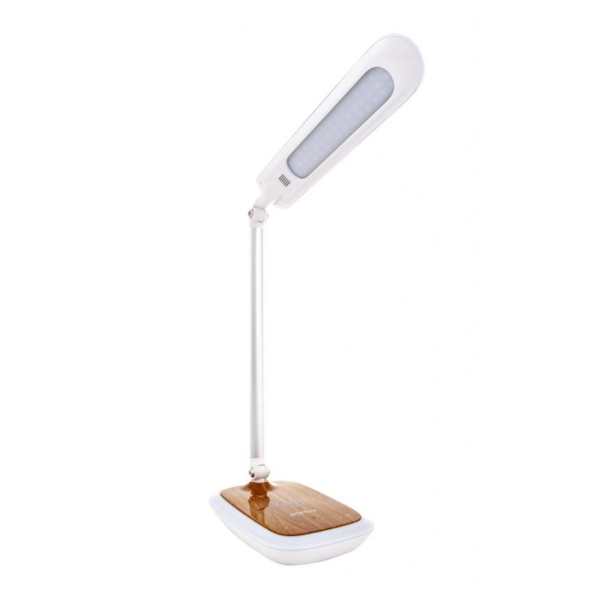 LED Reguliuojama stalinė lempa su belaidžiu įkrovimu  DIPLOMAT LED/17W/230V 3000-5000K
