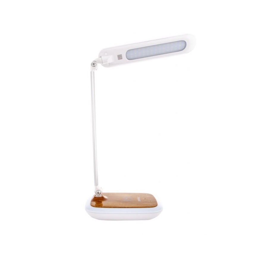 LED Reguliuojama stalinė lempa su belaidžiu įkrovimu  DIPLOMAT LED/17W/230V 3000-5000K