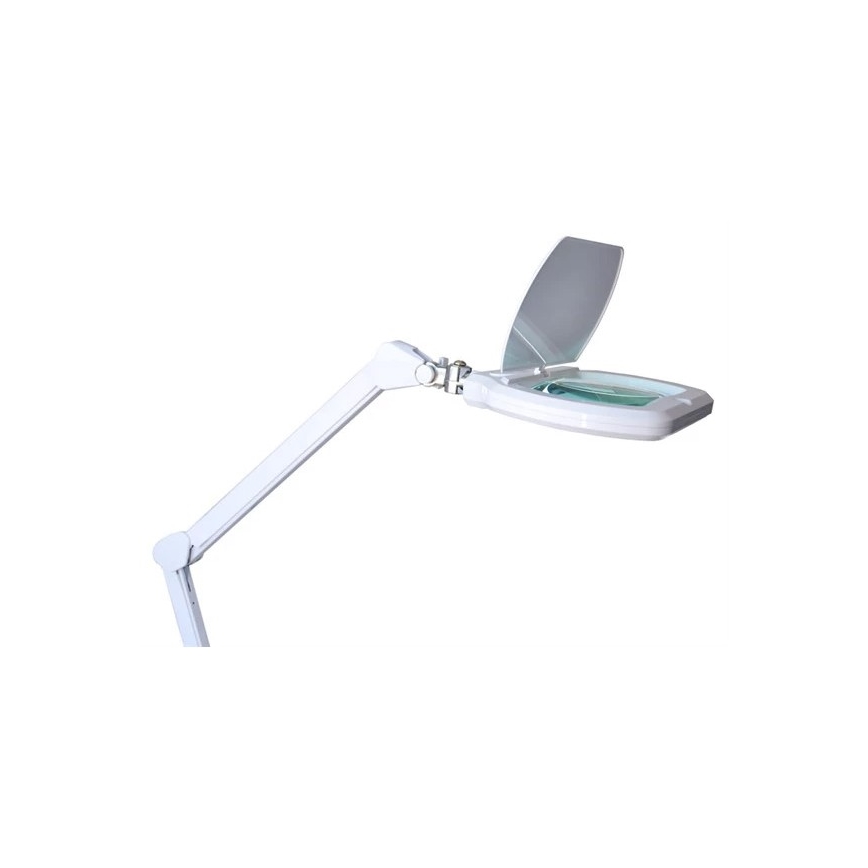 LED Reguliuojama stalinė lempa su lupa LED/12W/230V balta