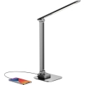 LED reguliuojama stalinė lempa su USB LED/7,5W/230V 3000K/4000K/5500K antracito spalvos