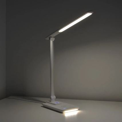 LED reguliuojama stalinė lempa su USB LED/9W/230V 3000K/4000K/5500K balta