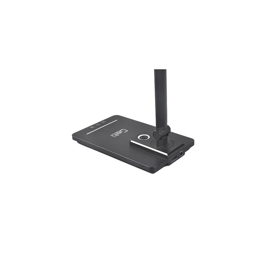 LED reguliuojama stalinė lempa su USB LED/9W/230V 3000K/4000K/5500K juoda
