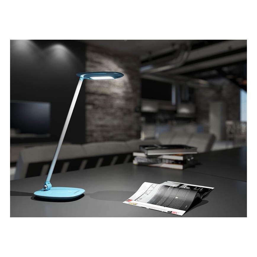 LED Reguliuojama stalinė lempa su USB MOANA LED/6W/230V balta