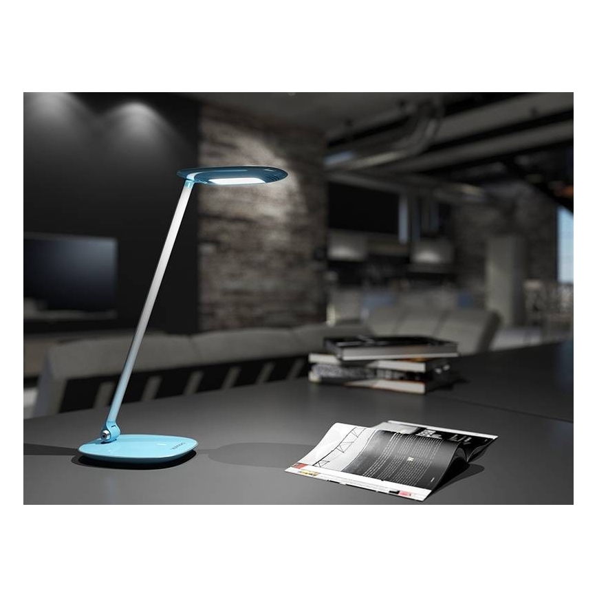 LED Reguliuojama stalinė lempa su USB MOANA LED/6W/230V rožinė