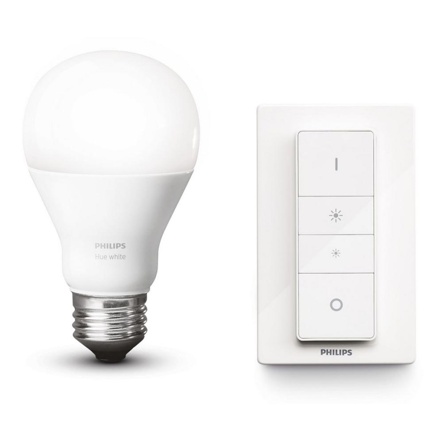 LED Reguliuojama šviestuvo lemputė Philips Hue WHITE A60 E27/9,5W/230V 2700K + VP