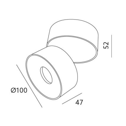 LED Reguliuojamas akcentinis šviestuvas LAHTI LED/10,5W/230V 3000K CRI 90 baltas