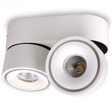 LED Reguliuojamas akcentinis šviestuvas LAHTI MINI 2xLED/9W/230V 3000K CRI 90 baltas