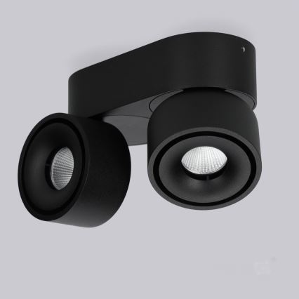 LED Reguliuojamas akcentinis šviestuvas LAHTI MINI 2xLED/9W/230V 3000K CRI 90 juodas