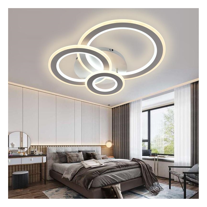 LED Reguliuojamas ant pagrindo montuojamas sietynas LED/90W/230V 3000-6500K + valdymo pultas