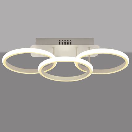 LED Reguliuojamas ant paviršiaus montuojamas sietynas BARI LED/30W/230V baltas