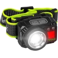 LED reguliuojamas įkraunamas galvos žibintas su jutikliu ir raudona šviesa LED/6W/5V/3xAAA IP66 500 lm 1200 mAh