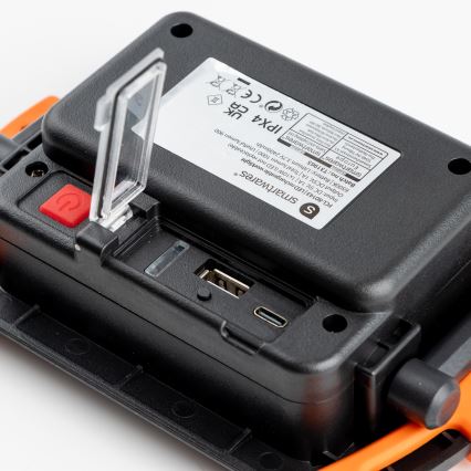 LED reguliuojamas įkraunamas prožektorius LED/10W/5V USB 6500K IP44