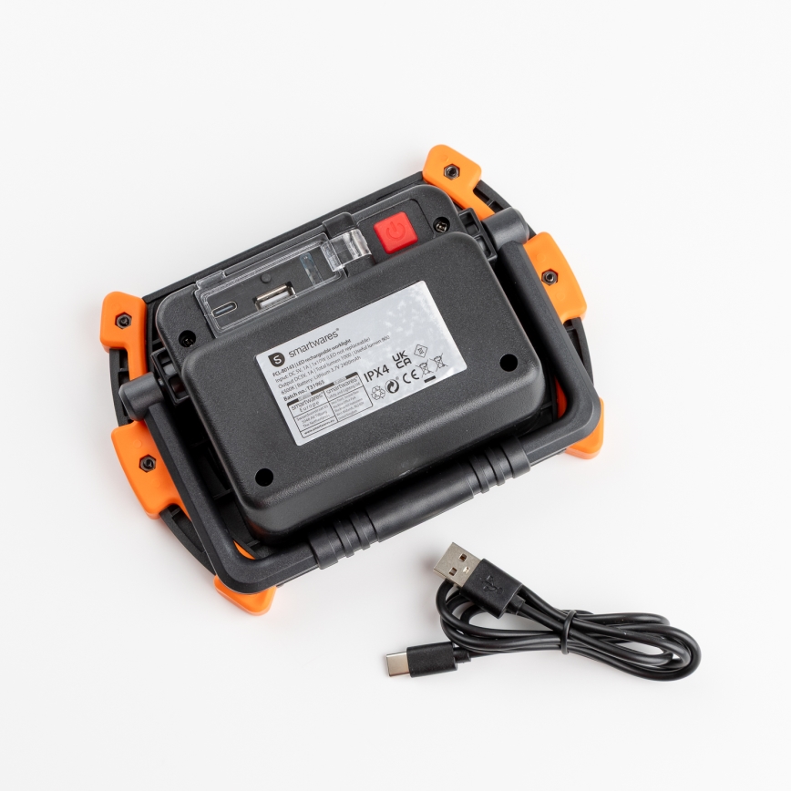 LED reguliuojamas įkraunamas prožektorius LED/10W/5V USB 6500K IP44