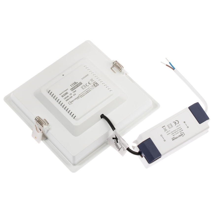 LED Reguliuojamas įleidžiamas šviestuvas ALGINE LED/12W/230V Wi-Fi Tuya kvadratas