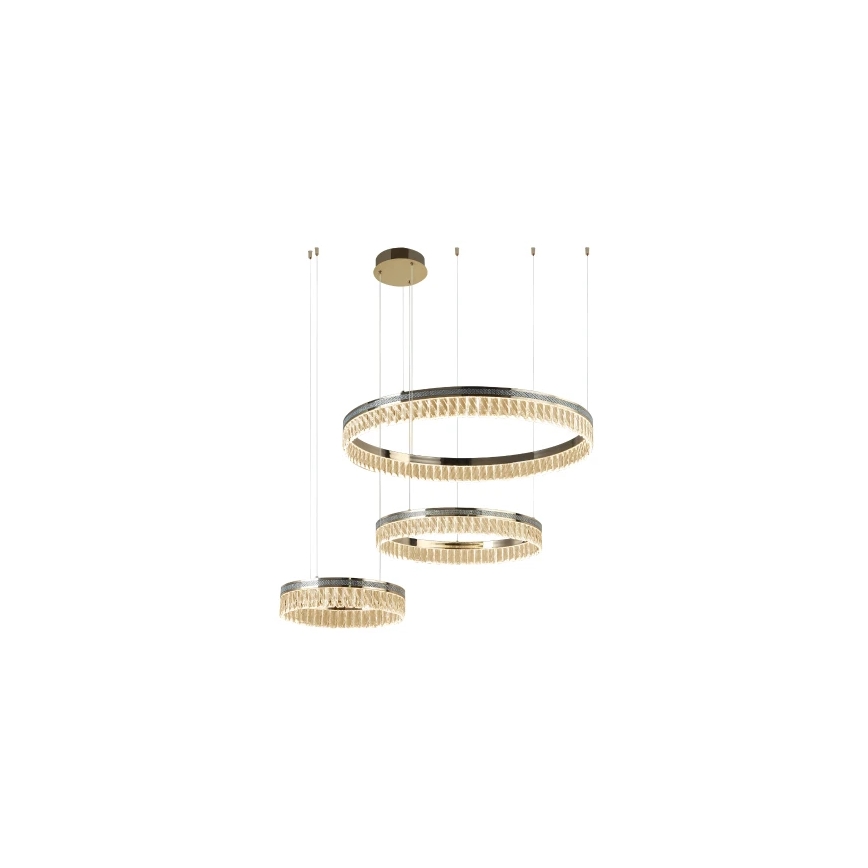 Reguliuojamas LED krištolinis liustras ant laido THALIA LED/120W/230V 3000-6000K + nuotolinis valdymas