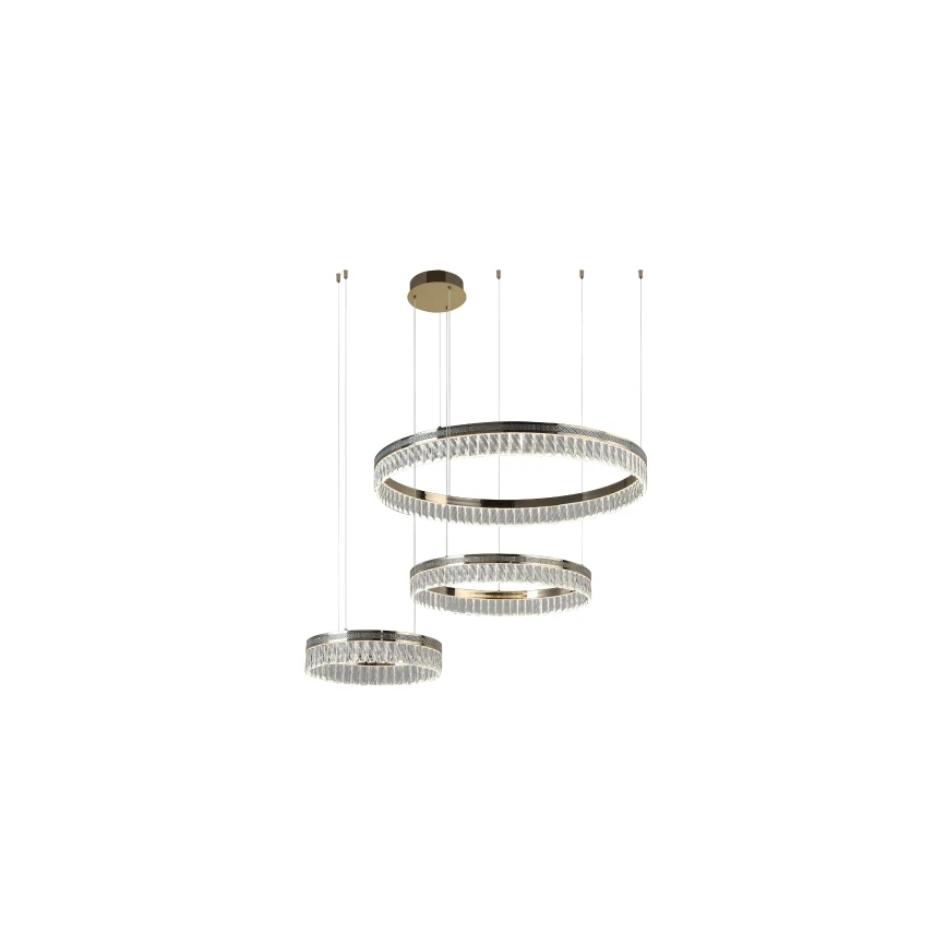 Reguliuojamas LED krištolinis liustras ant laido THALIA LED/120W/230V 3000-6000K + nuotolinis valdymas