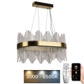LED reguliuojamas krištolinis šviestuvas ant laido LED/70W/230V 3000-6500K + nuotolinis valdymas