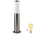 LED reguliuojamas lauko šviestuvas LIVIA 1xE27/6W/230V 2700-6500K Wi-Fi 45 cm IP44 sidabrinis