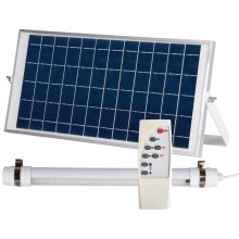 LED Reguliuojamas lauko vamzdelis su jutikliu ir saulės energijos skydeliu JIMMY 40W/5000 mAh 3,7V 6000K IP65 + nuotolinio valdymo pultas