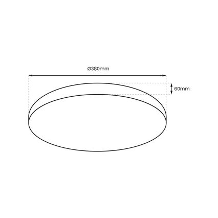 LED Reguliuojamas lubinis šviestuvas ALLISTER LED/36W/230V 3000-6000K + valdymo pultas