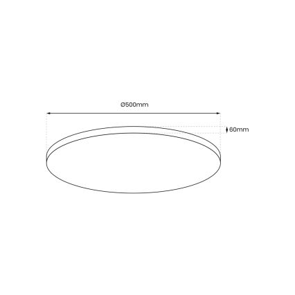 LED Reguliuojamas lubinis šviestuvas LAYLA LED/50W/230V 3000/4000/6000K aukso + valdymo pultas